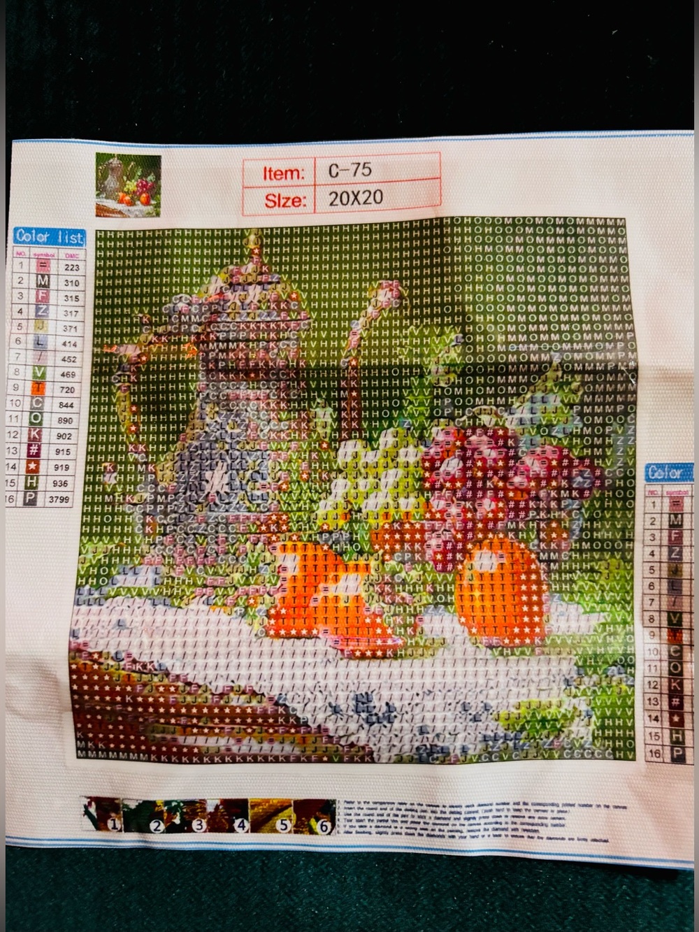 New Italian Scene Still Life 8x8" DIY Diamond Art Kit